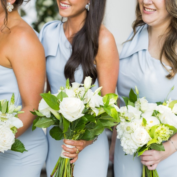 Amsale Sierra Bridesmaid Dress in Ice Blue